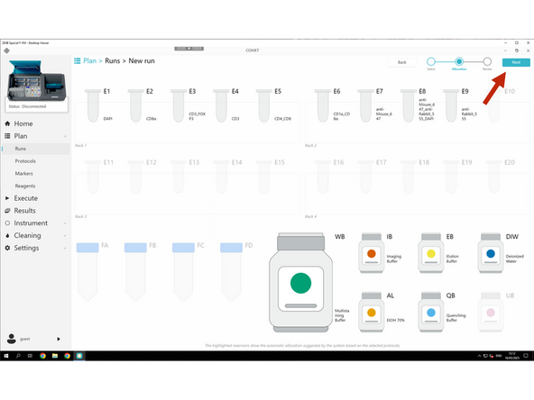 Click NEXT to review settings.