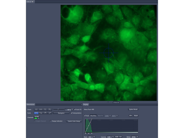 While the &quot;Live Acquisition&quot; is running you can double click on other channels to check signals