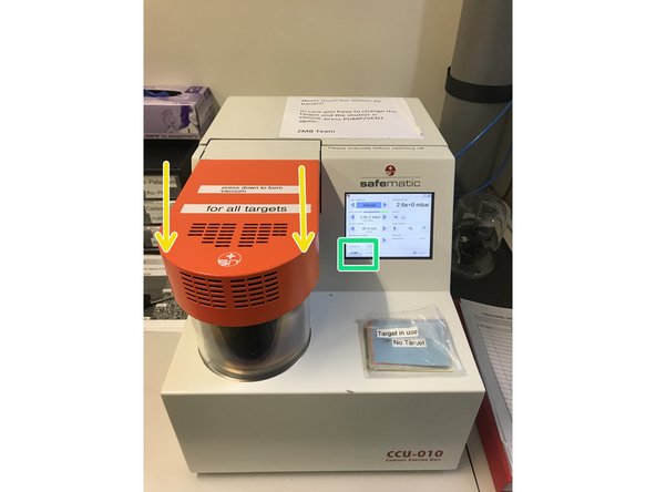 Carefully place the carbon head on the recipient.