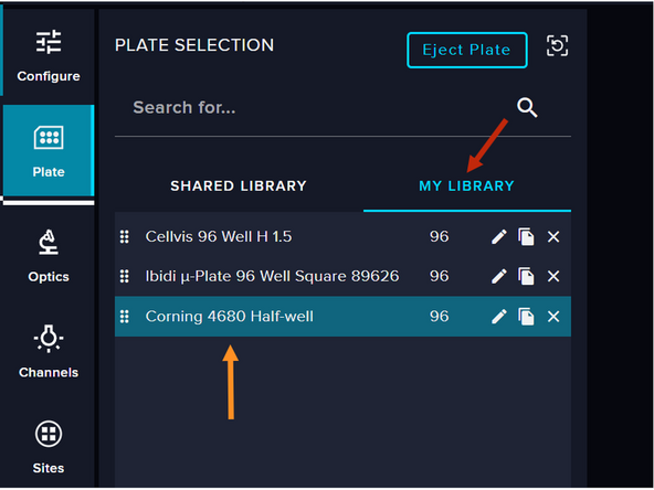 Go to your Plate library