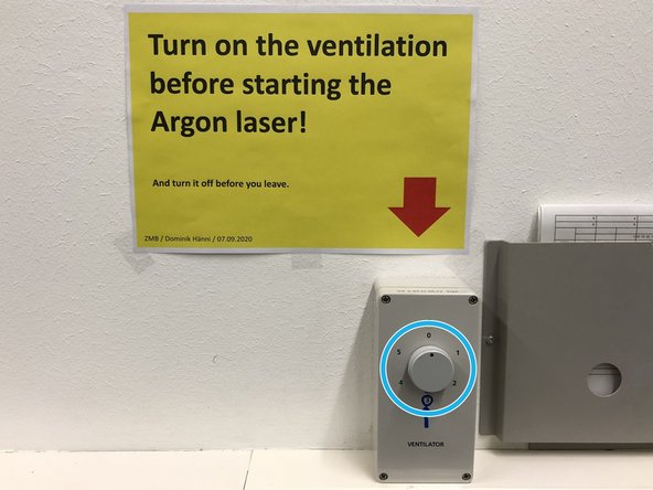 In &quot;Laser Config&quot; turn on the &quot;WLL&quot; laser.