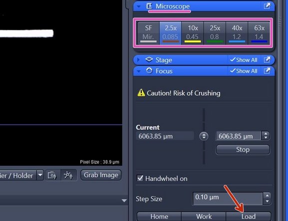 After overview is completed one can continue with a high-NA immersion objective to visualize more details if needed.