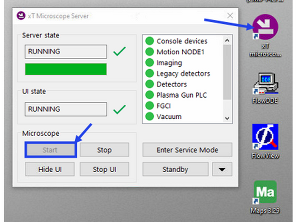Second, stop microscope.