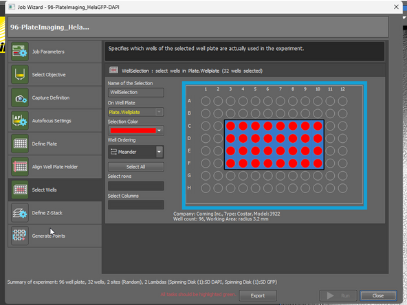 Choose the  algorithm: Confocal, Fluorescence (=Widefield)
