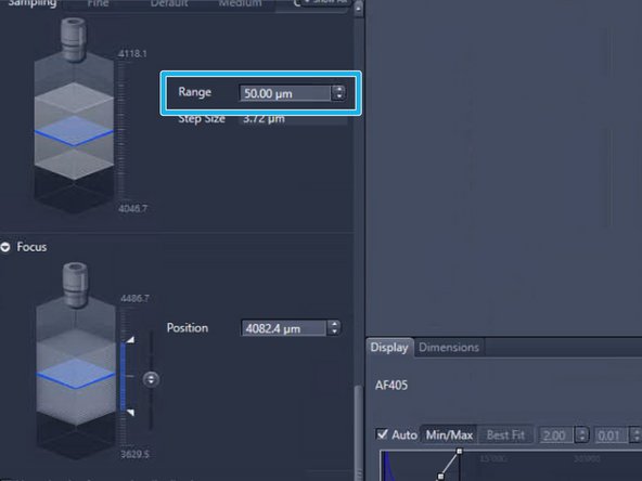 If the focus could not be found increase the focus &quot;Range&quot; and try again