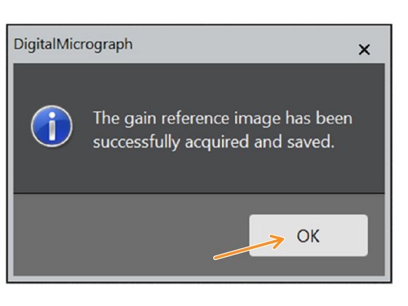 Make sure that the Beam edge will not come into your image, otherwise it would be in your gain reference.