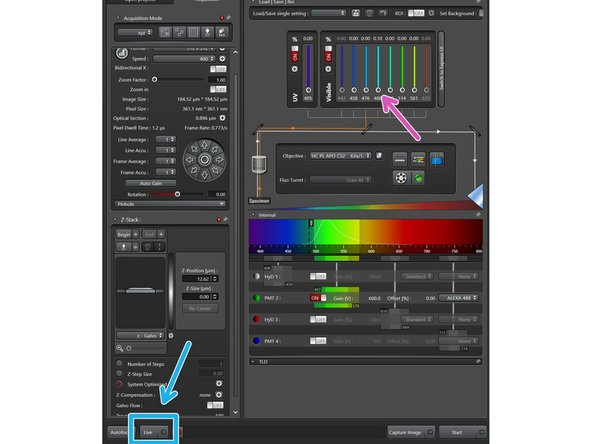 Start adjusting the first channel by: