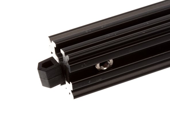 These Extrusion End Caps make it easier to load nuts into the channels.