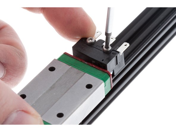 Confirm that end stop switch is loosely held and can move sideways.