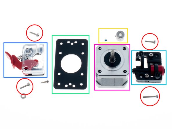 Bolts (3 M3x12mm and 1 M3x18mm)