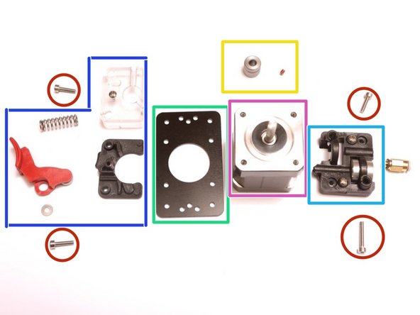 Bolts (3 M3x12mm and 1 M3x18mm)