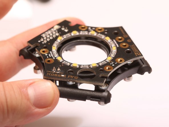 Flip the subassembly back over with PCA side facing up, and give each SHCS a tug to ensure that each nut is properly seated within its hexagonal cutout.