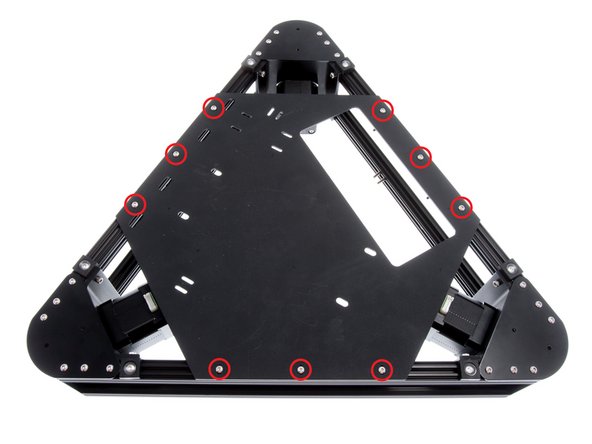 Finally, install the PSU mount plate.  This is a loose plate packed into the Kossel Pro Kit (ZT-KIT-00229).