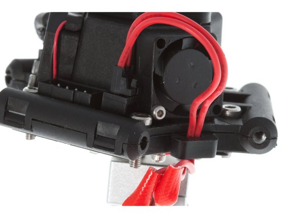 Connect the heater cartridge to the two pin header next to the 2x5 pin header.