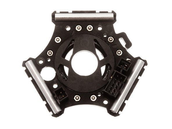 Place plastic inner duct into circular indentation and line up the flat edge of the duct against the flat edge of the connector.