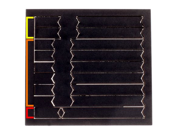 A set of laser cut nut spacers are included in your kit.  These spacers positions the nuts at the correct spacing on the extrusion to allow for ease of assembly.