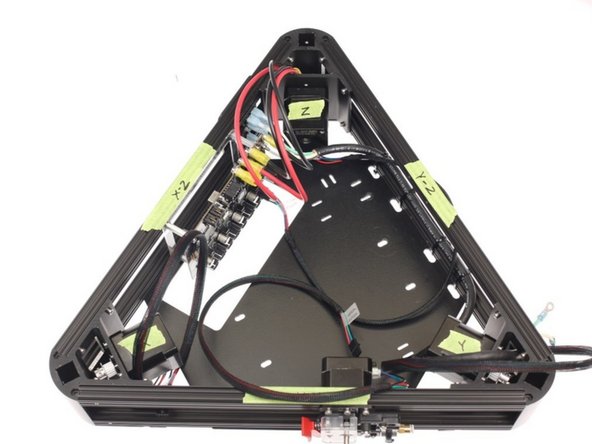 Install the EZStruder on the XY Face of the lower triangle