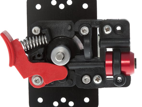 Install 1x M3 x 12mm SHCS and 1x M3 x 18mm SHCS into positions as shown